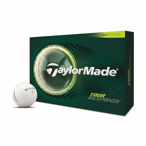 Tour Response Golf Balls - Enhanced Alignment & Speed Wrapped Core - Pack of 12 - White