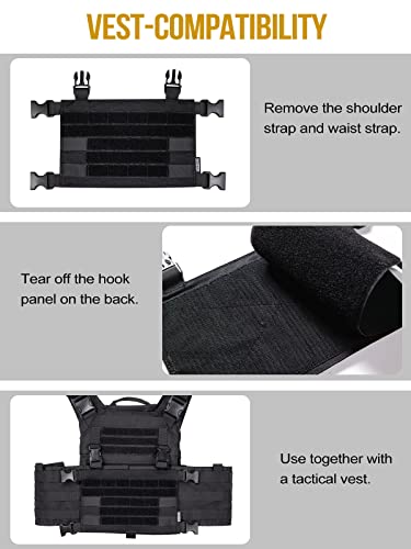 Tactical Modular Chest Rig with Removable Shoulder & Waist Straps