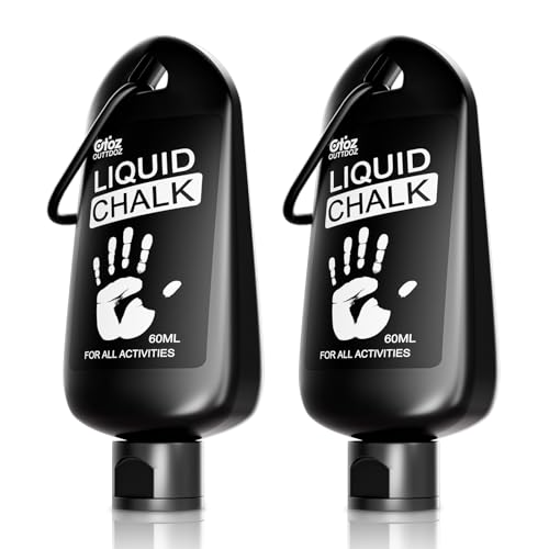 OUTTDOZ 2 Pack Liquid Chalk for Gym and Weightlifting - 2 oz & 12 oz Sets, Mess-Free Grip Enhancer