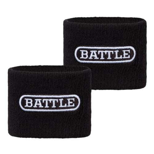 Football Thick Armbands - 2.5 Inch Wrist Support - Black