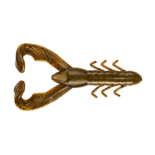 Soft Plastic Craw Lure - Green Pumpkin - 3.5 Inch