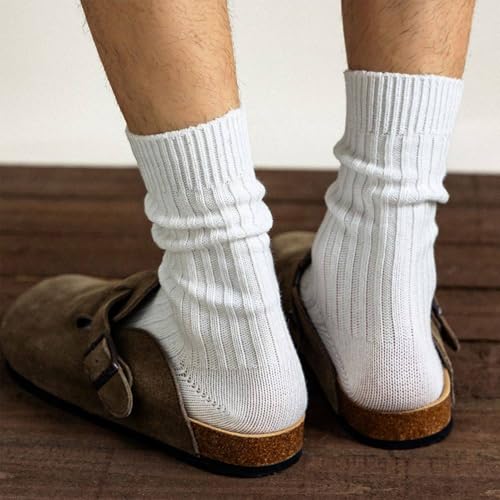 Retro Striped Cotton Socks - Soft & Breathable Sporty Crew Socks - Style 06