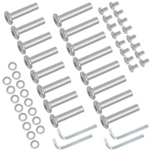 16 PCS Inline Skate Wheel Screw Set - 30mm & 35mm Hex Axles