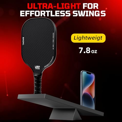 Pickleball Paddle Set - USAPA Approved, Lightweight 2-Pack - Black