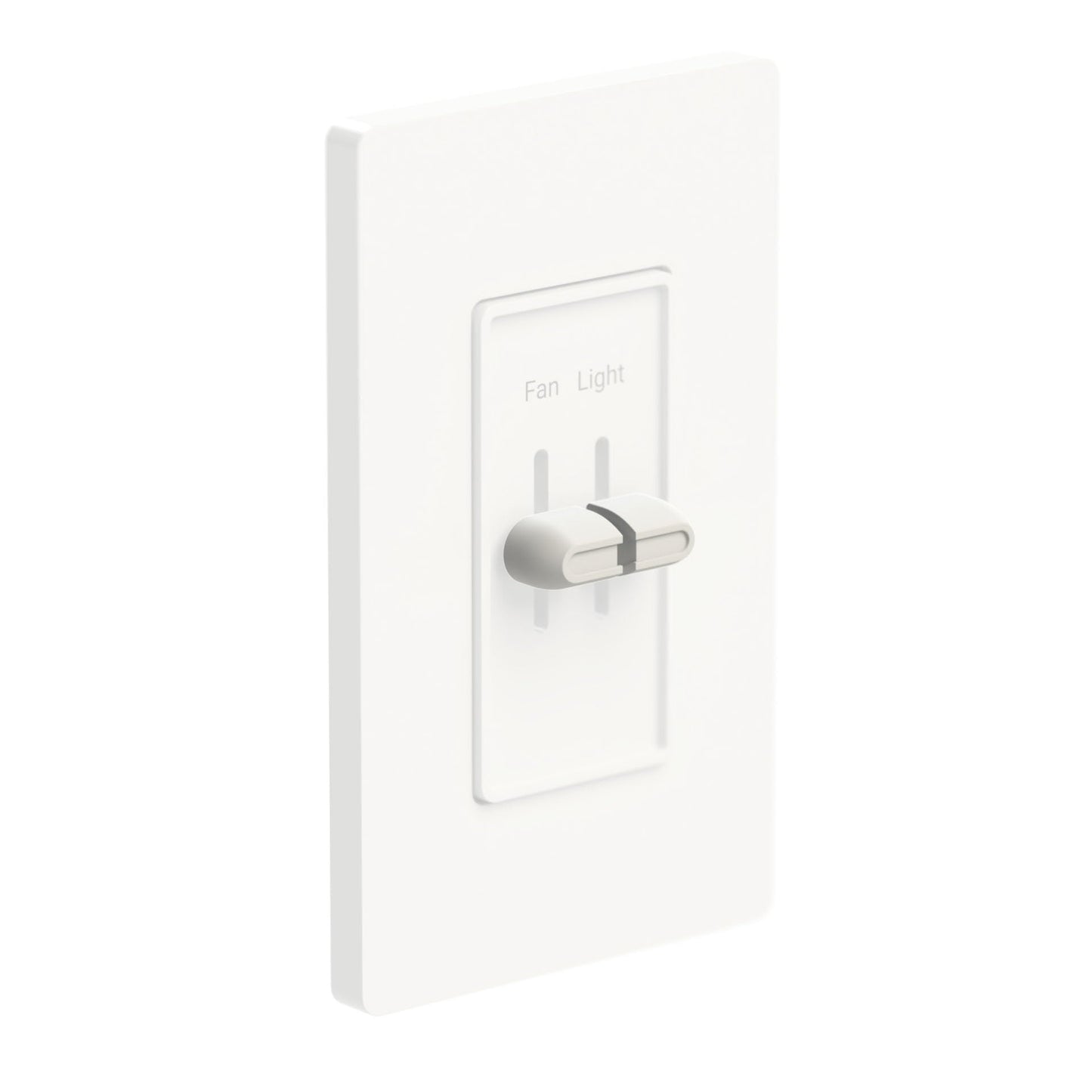 Modern Split Slider Knobs - Made in USA - Compatible with Lutron Skylark Fan Speed & Light Dimmer Control Switch