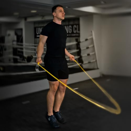 Pro Boxing Rope 3.0 - 5.3mm Adjustable Jump Rope with Black Handles