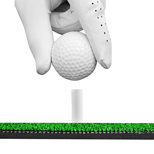 Durable Golf Practice Tees - 3 Piece Set - White Rubber