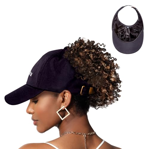 Satin-Lined Backless Baseball Cap - Stylish Ponytail Hat
