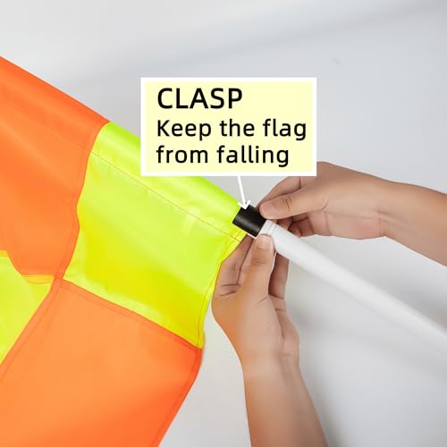 5FT Soccer Corner Flags Set of 4 - Spring Loaded Agility Poles