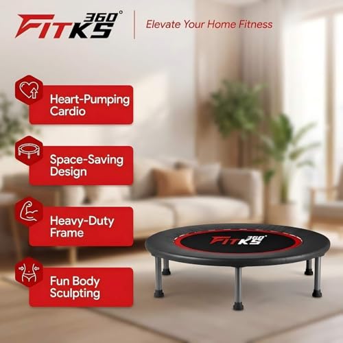 40'' Foldable Fitness Trampoline with Safety Pad & Game - 400lbs