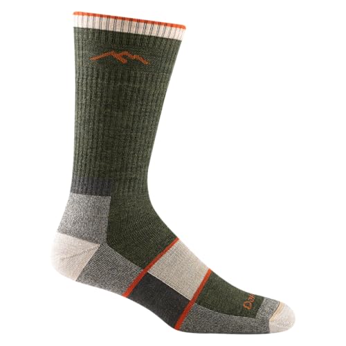 Darn Tough Vermont Men’s Hiker Boot Midweight Full Cushion Socks Olive Medium