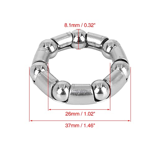 Bicycle Crank Bearings - 4pcs 37mm Steel Ball Bearing Cages