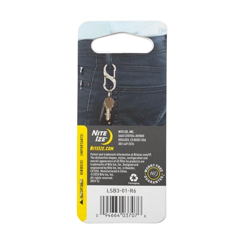 S-Biner SlideLock Dual Locking Carabiner - Stainless Size #3