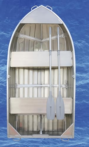 Lightweight Marine-Grade Aluminum Rowing Oars with Oar Stops - 2-Piece Design