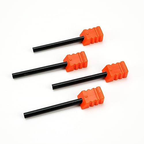 4PC Ferrocerium Fire Starter Rods for Camping & Survival