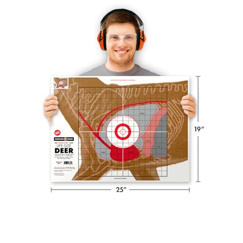 Life Size Deer Target - Double Lung Shot - 19x25 Inch