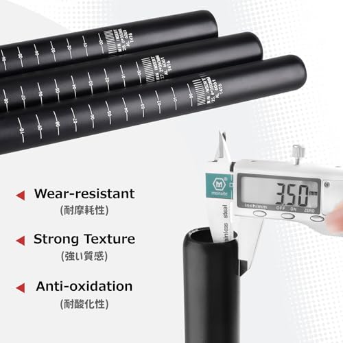 25.4mm Bicycle Seatpost - Aluminum Alloy 350mm - Black
