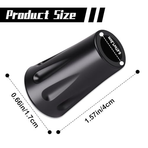 8-Pack Rubber Trekking Pole Tips - 11mm Replacement Walking Stick Caps