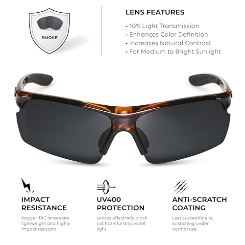 Polarized Sports Sunglasses UV400 for Running, Cycling & Baseball