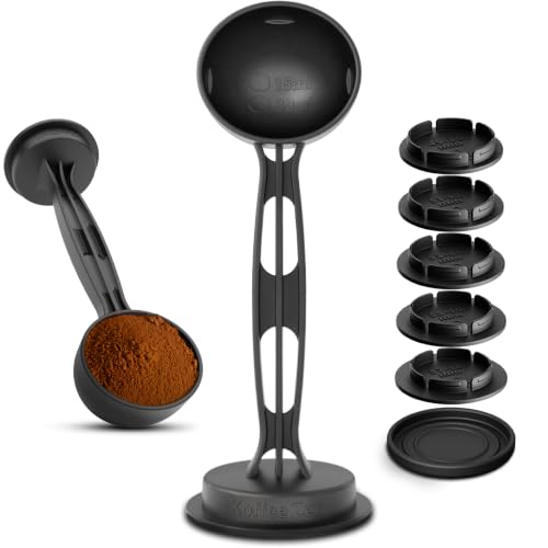 Universal Espresso Tamper Kit with 5 Sizes, Scoop & Drip Tray