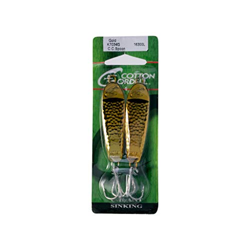 C.C. Spoon Spinner-Bait Fishing Lure - Gold / 3 in (0.75 oz)