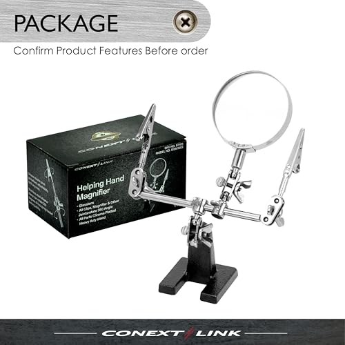 Helping Hand Magnifier Magnifying Glass Jewelry Clamp Holder Soldering Stand