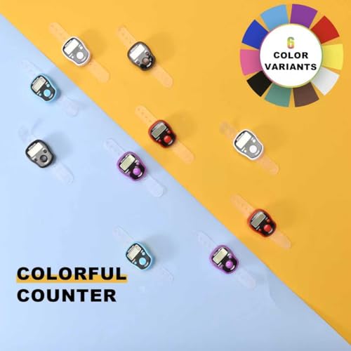 Digital Tally Counter Clicker - 6 Pack with LED Display