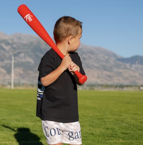 27 Inch Kore Plastic Baseball Bat & Soft Baseball Set - Durable Beach Park Play Gift