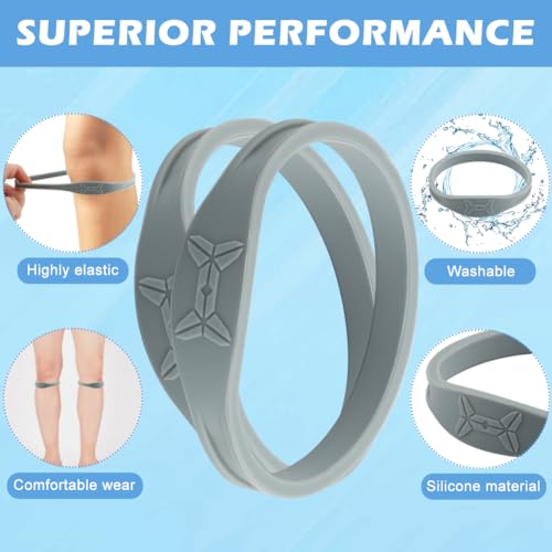 Knee Support Strap for Pain Relief - 2 Pack, Silicone, Adjustable