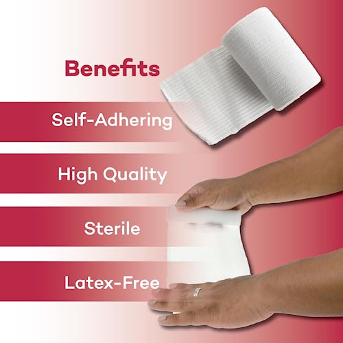 Sterile Stretch Gauze Bandages - Latex Free, 6 Rolls