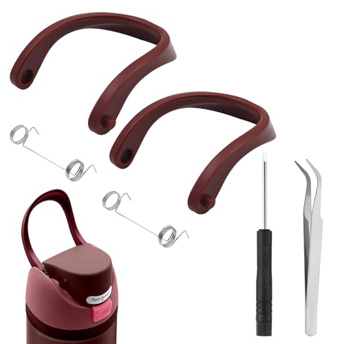 Water Bottle Handle Replacement Kit for 24oz 32oz Bottles - Black Cherry