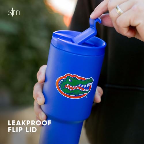 30oz Insulated Tumbler with Straw | Officially Licensed Collegiate Water Bottle | Perfect Gift for Football Fans
