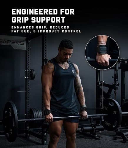 Heavy Duty Weight Lifting Straps with Silicone Grip Beads