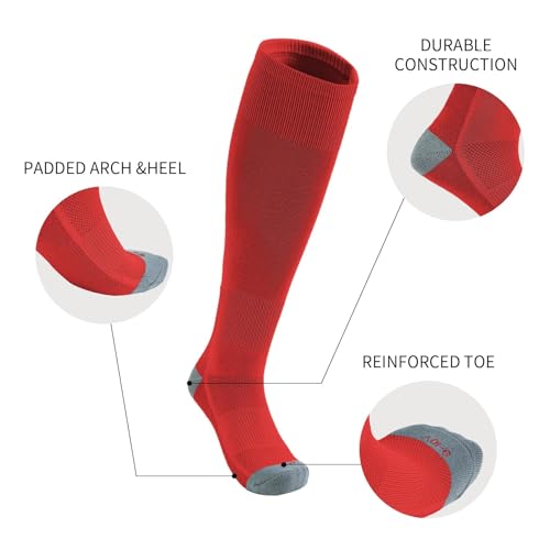 Kids Toddler Baseball Socks & Belt Set 2-4T A-Red Tee Ball Socks for 2-16 Years