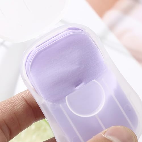 Portable Paper Soap Sheets - 3 Boxes (Lavender, Rose, Tea Leaves) 150 Count