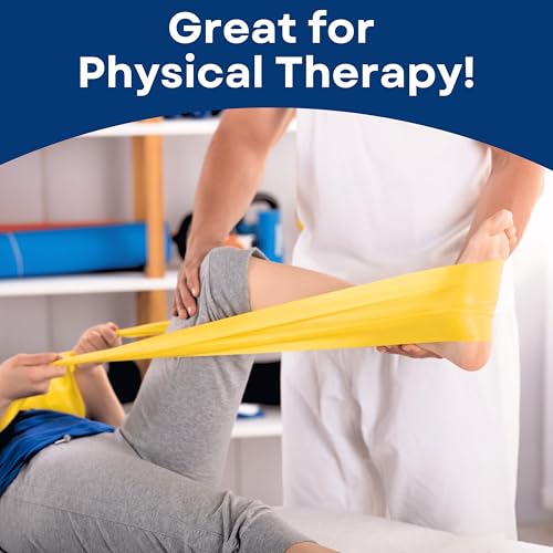 Resistance Bands Set for Workouts, Therapy, Yoga & Pilates - 3 Levels