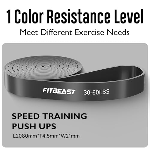 Pull Up Resistance Band - 30-60 lbs for Strength Training & Stretching