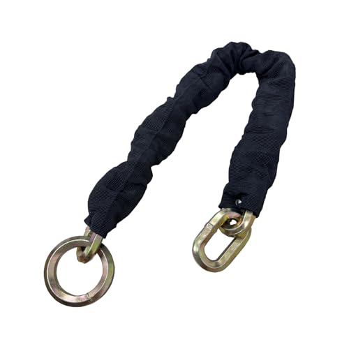 Heavy-Duty 2.6ft x 1/2in Security Chain with Nylon Sheath for Motorcycles, Trailers & Gates – Hardened Mn Steel