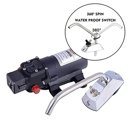 12V RV Water Pump 1GPM 35PSI Diaphragm Self-Priming Quiet