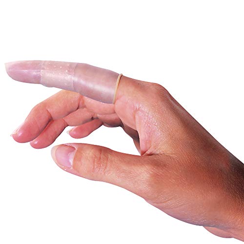 Large Finger Covers for Injury Protection - 12 Count, Silver