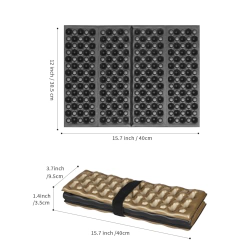 FOCHIER F Stadium Seat Pad, Camping Foam Foldable Z Cushion Insulated