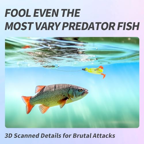 Topwater Duck Lure - 3D Duckling Floating Bait for Fishing