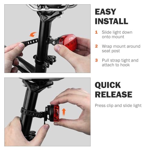 BV Bike Lights for Night Riding LED Tail Light - Bicycle