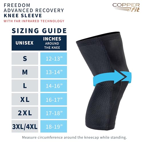 Copper Fit PRO Knee Compression Sleeve with Far Infrared Technology