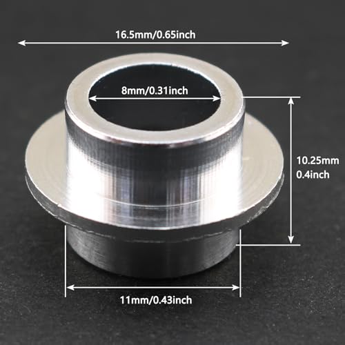 Aluminium Alloy Roller Skate Bearing Spacers - 16PCS Set