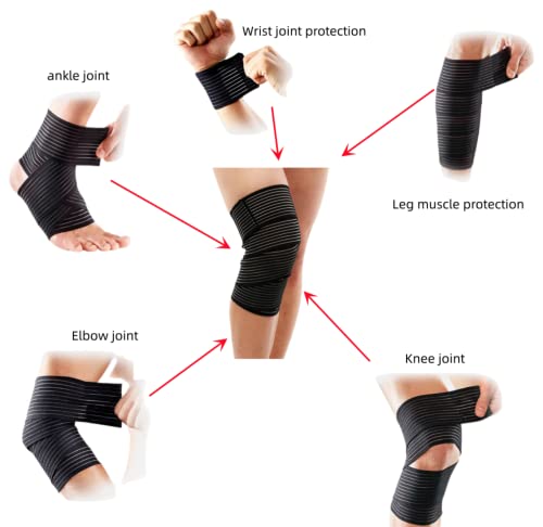 180cm Elastic Compression Wrap for Knee, Ankle, Wrist & Joint Support