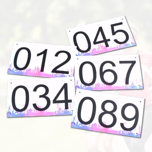 TRIWONDER Race Bibs 4x7 Large 1-500 with Safety Pins Tyvek, Writable Marathon Event Numbers