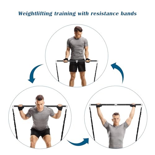 Prebene Lat Pull Down Bar Dual Hook Cable Attachment - Heavy Duty Lat Bar Straight Bar (Variation: straight bar B)