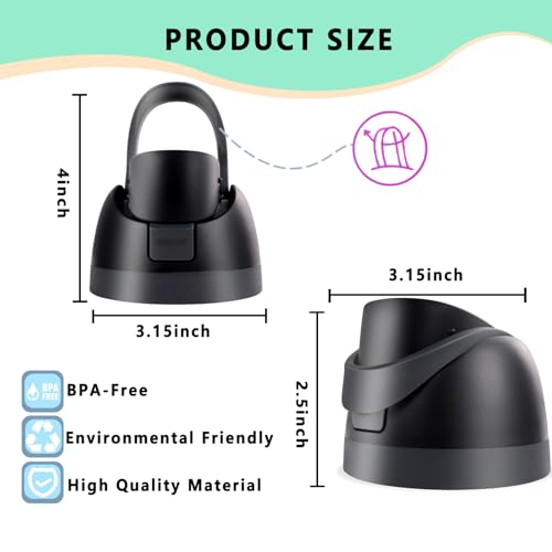 Leakproof Replacement Lid for Owala Freesip Water Bottles - 16oz to 40oz
