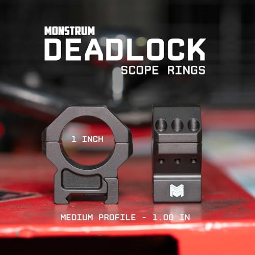 Deadlock Series Scope Rings - 1 Inch Center Height